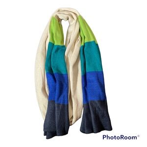 Multicolor Scarf 72” long & 15” wide | Very Soft | No Label | Preowned